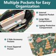 thumbnail image 3 of FORMRS Tote Bag for Women Quilted Large Capacity Travel Work Carry On Shoulder Handbag, Beige Christmas Gingerbread, 3 of 7