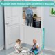 thumbnail image 4 of Puerta de Seguridad para Bebé, 180 * 86CM Puerta Retráctil de Malla para Niños y Mascotas, Puerta Extensible Ajustable para Bebé para Escaleras, Viviendas, Cocinas y Portales, Taladrado o Autoadhesivo, 4 of 5