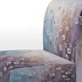 thumbnail image 4 of Designart "Whispering Breeze Among Purple Wildflowers I" Purple Wildflowers Upholstered Accent Chair - Traditional Arm Chair For Bedroom, 4 of 5