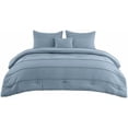 thumbnail image 7 of Twin Comforter Set - 3 Pieces Pinch Pleat Bed Set, Light Blue Boho Bedding for All Season, 1 Soft Comforter, 1 Pillowcase, 1 Decorative Pillow, 7 of 7