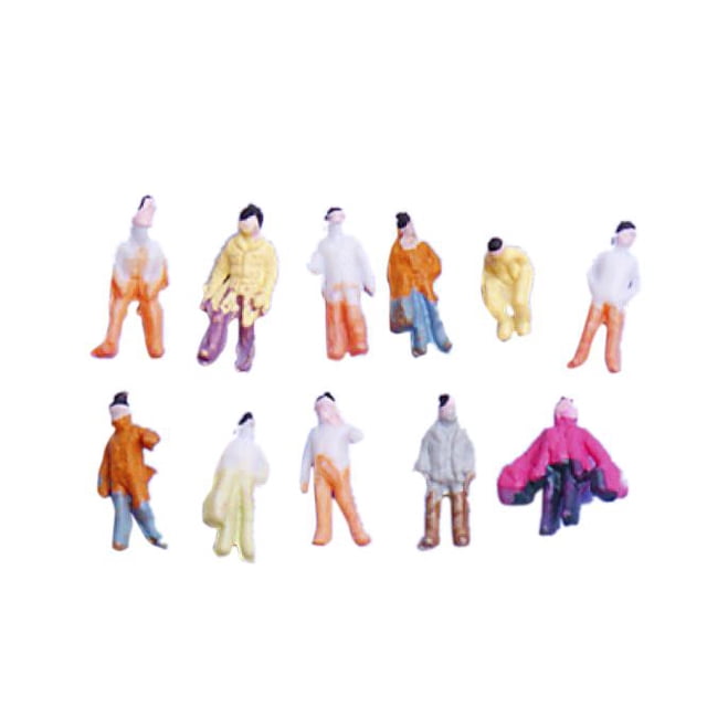 pieza para 100 Personas Modelo de Tren Pintado TT Modelo coración 1: 200 ~ 1: 220 100 piezas 1:200 Yotijar Juguetes