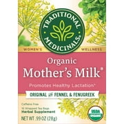 Traditional Medicinals Mother's Milk Organic Herbal Supplement, 16 count, .99 oz