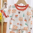 thumbnail image 6 of Ymyiu Baby Boy Summer Clothes Newborn Boys Short Sleeve T-Shirt and Shorts 2 Piece Set for Toddlers to Big Kids 3T 4T (Orange,3-4 Years), 6 of 6