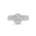thumbnail image 2 of 10kt White Gold Round Diamond Bridal Wedding Ring Band Set 1/2 Cttw, 2 of 4