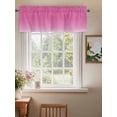 thumbnail image 2 of Valance Curtain Pink Ombre Kitchen Curtain for Window Gradient Gradual Color Rod Pocket Curtain Valance Window Treatment for Kitchen Bathroom Dining Room 1 Panel 54x18inch, 2 of 9