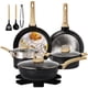 thumbnail image 1 of Sartenes antiadherentes batería cocina juego ollas sartén 12 piezas utensilios inducción color negro, 1 of 7