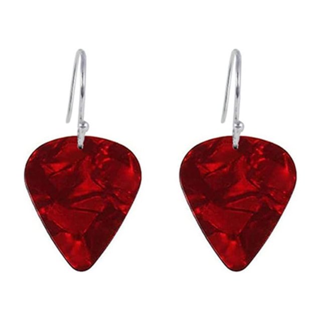Púas de guitarra, collar, pendientes, púas de acrílico, joyería, regalo para mujeres u hombres