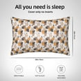 thumbnail image 4 of KLL Cute Cats Pattern Silk Pillowcase for Hair and Skin Standard Size 20"X 30" Soft Breathable Pillow Covers for Sleeping, 4 of 6