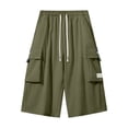 thumbnail image 4 of Cargo Shorts for Everyday Casual Wear - Loose Fit Utility Short Pants with Multiple Pockets for Spring Summer Outdoor Activities, 4 of 4
