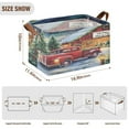 thumbnail image 3 of Ryvnso Vintage Truck Christmas Storage Bins Large Basket Foldable Cube Toys Organizer with Handles 2 PCs, 3 of 8
