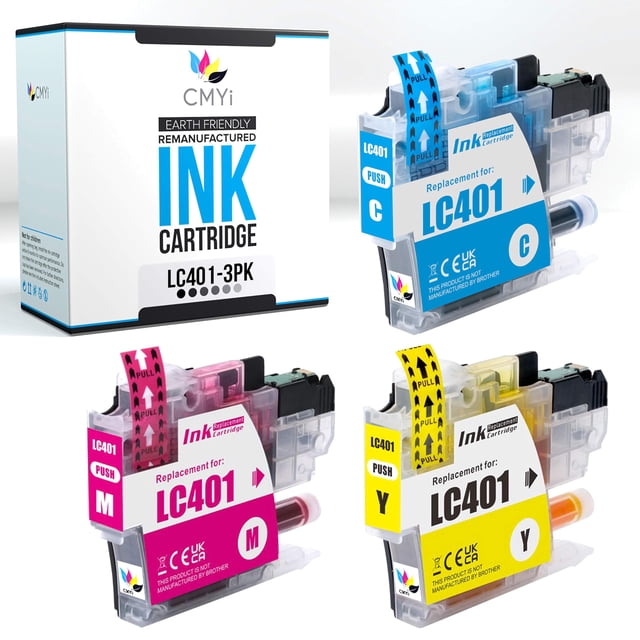 Cartucho de tinta CMYi LC401 paquete combinado cian magenta amarillo