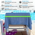 thumbnail image 2 of Uxcell 6-Pack Bandas para Toallas para Sillas de Playa, Clips Reutilizables a Prueba de Viento[Verde Fluorescente], 2 of 7