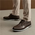 thumbnail image 3 of Bruno Marc Men's Plain Toe Oxford Shoes Business Formal Derby Dress Sneakers Wide Width, 3 of 9