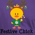 thumbnail image 3 of CafePress - Festive Chick Dark T Shirt - Men's Classic Graphic Cotton T-Shirt, 3 of 4