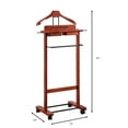 thumbnail image 7 of VL16204 Deluxe Wardrobe Valet in Dark Cherry, 7 of 7