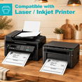 [500 Labels] A4 Full Pshipping Labels 8.5 X 11 For & Inkjet Printers ...