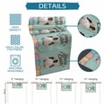 thumbnail image 6 of Green Easter Table Runner 48 Inches, Spring Cartoon Bunny Colorful Eggs Wood Grain Bed Runner Dresser Scarves Tabletop for Indoor Outdoor Parties/Ceremony/Banquet, 13" x 48", 6 of 8