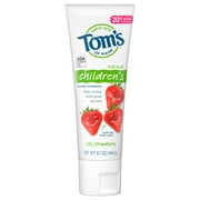 Tom's of Maine Children's Silly Strawberry Anticavity Toothpaste, 5.1oz