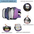 thumbnail image 3 of FORMRS Unisex School Backpack 17" Student Travel Bag with Laptop Compartment, Purple Street, 3 of 7