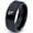 Black Bevel Polish Tungsten, variant on Tungsten Nevada The Silver State Playing Cards Band Ring 8mm Men Women Comfort Fit Black Beveled Edge Polished