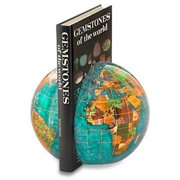 Alexander Kalifano Gemstone Globe Book Ends (Set of 2)