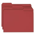 thumbnail image 2 of Reinforced Top Tab Colored File Folders, 1/3-Cut Tabs: Assorted, Letter Size, 0.75" Expansion, Maroon, 100/Box, 2 of 4