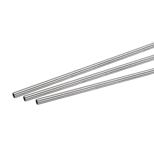 Tubo recto sin costura de acero inoxidable Uxcell 304 de 4mm x 0.4mm x 250mm