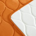 thumbnail image 3 of Oval Shaped Design Embossed Solid Color Memory Foam Soft Bathroom Rug Non-Slip PVC Backing, 3 of 5