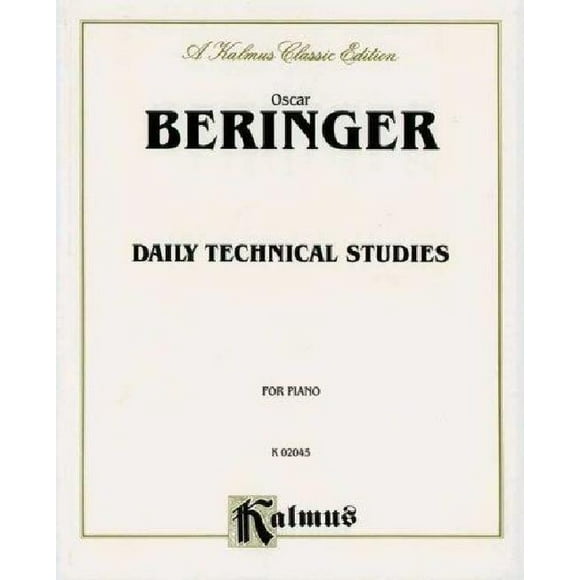 Oscar Beringer: Daily Technical Studies for Piano