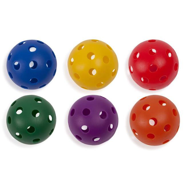 48 Baseball Plastic Balls Softball Sport Practice Lightweight Perforated Balls 