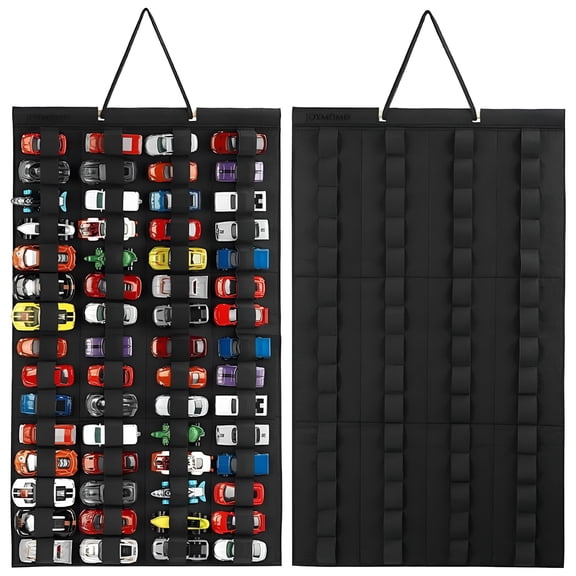 BESTSKY Hanging Organizer Wall Mount Display Case Large Capacity Storage Box Bags Hold Up Toy Cars Kids Gift