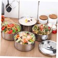 thumbnail image 4 of MOKKHNB 1Pcs Hot Food Containers 4-tier Design Rectangular Silver For Home And Office Use, 4 of 8