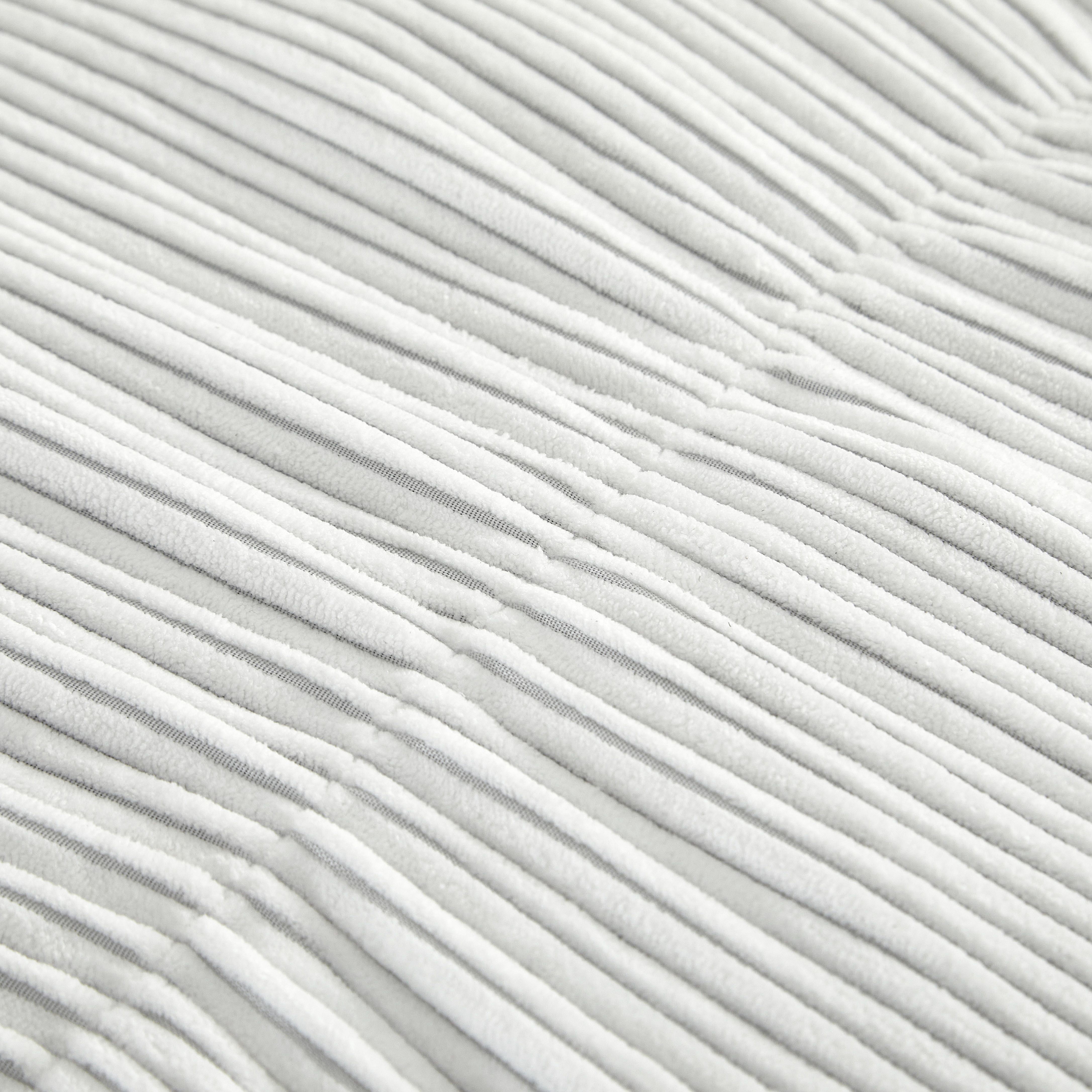 Mainstays Vanilla Dream Ribbed Corduroy Decorative Floor Cushion 20 x 20