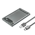 thumbnail image 4 of BYNNIX 2.5Inch External Hard Drives Enclosure Case Gray Blue Not Need Tool Installation Compatible for Window Operate Systems, 4 of 12