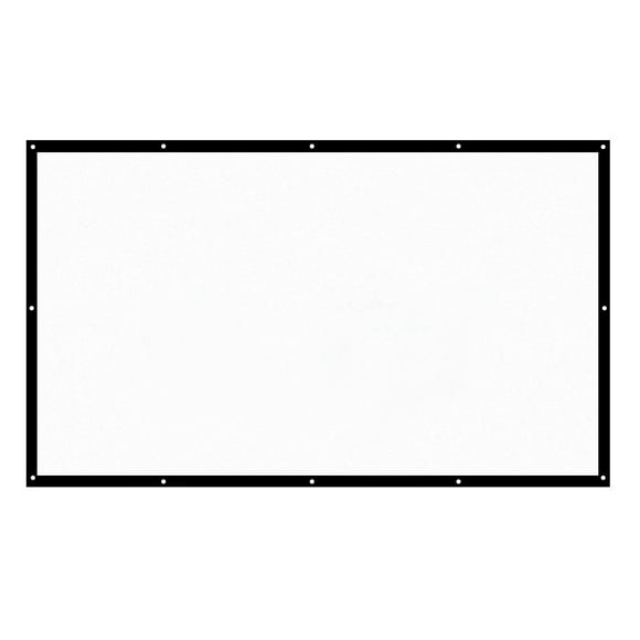 Goolrc H150 150'' Indoor & Outdoor Wall Mounted Projector Screen, 150 Inch White, New, 1 Count