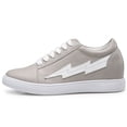 thumbnail image 5 of CMR CHAMARIPA Height Increasing Sports Shoes - Elevator Shoes Sneakers Women's - Gray Leather Sneakers 6 CM / 2.36 Inches, 5 of 5