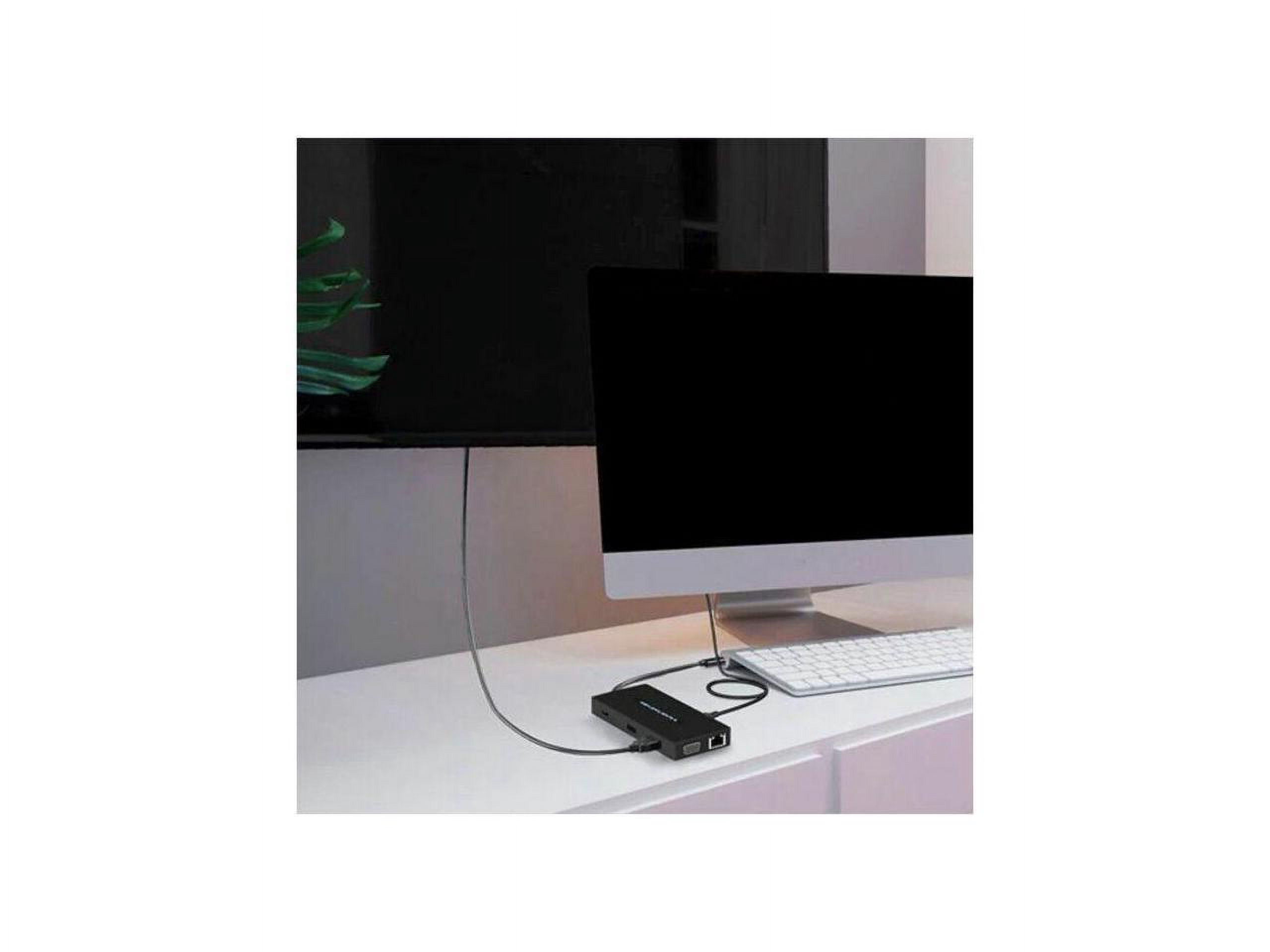 Aluratek AUMC0311F - USB Type-C 100W PD Multimedia Hub and Card Reader with HDMI/VGA - for Hard Drive/Monitor/TV/Projector - Memory Card Reader - microSD, SD - USB Type C - 4K, Full HD