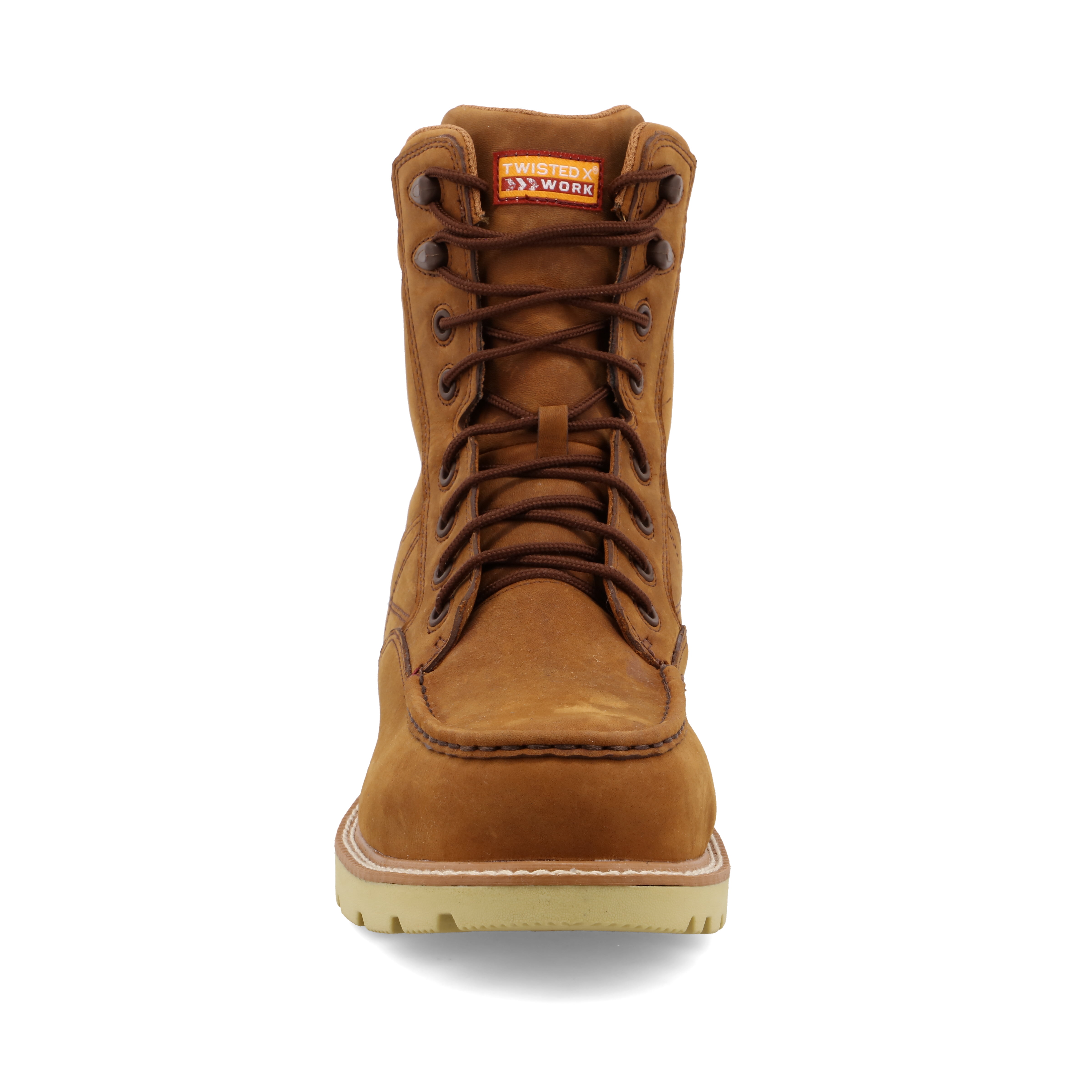 Twisted X Men's 8" Work Boot - Distressed Saddle & Distressed Saddle