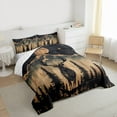 thumbnail image 3 of jejeloiu Wild Deer Elk Bedding Comforter Set,Rustic Farmhouse Cabin Twin Comforter Sets,Black Brown Bedding Set For Boys Kids,Ultra Soft Home Decor Reversible,2-Piece, 3 of 8