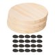 thumbnail image 1 of 5 Posavasos de Madera Sin Terminar de 4 Pulgadas para Decoración Del Hogar, Multifuncionales, con Almohadillas Antideslizantes, Resistentes Al P, 1 of 9