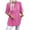 Hot Pink Blouses & Tops, variant on BSDJILFG 100% Cotton T-Shirts for Women Rolled Up V-Neck Polka Dots Print Long Sleeve Button Down Tunic Blouse