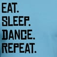 thumbnail image 3 of CafePress - Eat Sleep Dance Repeat T Shirt - Fitted T-Shirt, Vintage Fit Soft Cotton Tee, 3 of 4