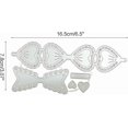 thumbnail image 4 of Metal stencil with bow, scrapbooking, album, paper, card, template, embossing, decoration, 4 of 5
