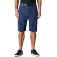 thumbnail image 2 of Iron Co Men's Belted Stretch Performance Hybrid Cargo Shorts (Varsity Blue, 34), 2 of 5
