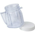 thumbnail image 3 of For Blender Replacement Parts, 4937 Mini Osterizer Blender Jar Accessory, Cup Mini Plastic Jars with Lids (4 Pack), 3 of 9