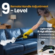 EZBY Steam Cleaner,Handheld Steam Cleaners for Home Use,9-Level Adjustable Handle,Portable Steamer for Cleaning with 18 pcs Accessories for Car Detailing, Kitchen, Bathroom, Tile