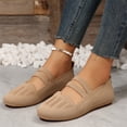 thumbnail image 4 of NOKIO Women's Flats Shoes Dress Shoes Round Toe Ballet Flats Comfortable Crochet Lace Black Flats Low Heel Summer Women Sneakers Mesh Breathable Comfortable Casual Shoes, 4 of 5