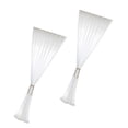 thumbnail image 1 of 2pcs Elegante Cortina Blanca Cortina Panel De Del Dormitorio 55x94 Pulgadas, 1 of 9