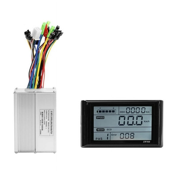 SW900 Electric Bike LCD Display Dashboard SM5 2PIN 20A Sine Wave Controller for Mountain Bike Modification Accessories