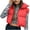 Red, variant on Homenesgenics Puffer Vest for Women Plus Size Cropped Women's Winter Crop Vest Lightweight Sleeveless Warm Outerwear Vest Padded Gilet Tops Coat Red S